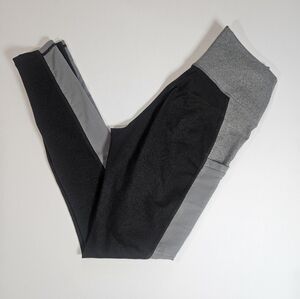 Fabletics Yoga Leggings Womens Small Grey‎ Colorblock Compression Activewear